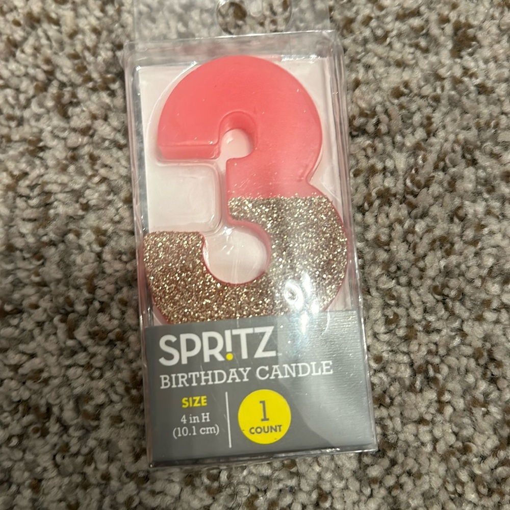 NIB birthday candle